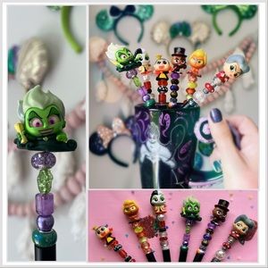 💜😈 Villain Disney Doorable beaded Pens handmade✍️